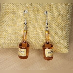 Fun Drinking Bottle Dangling Earrings